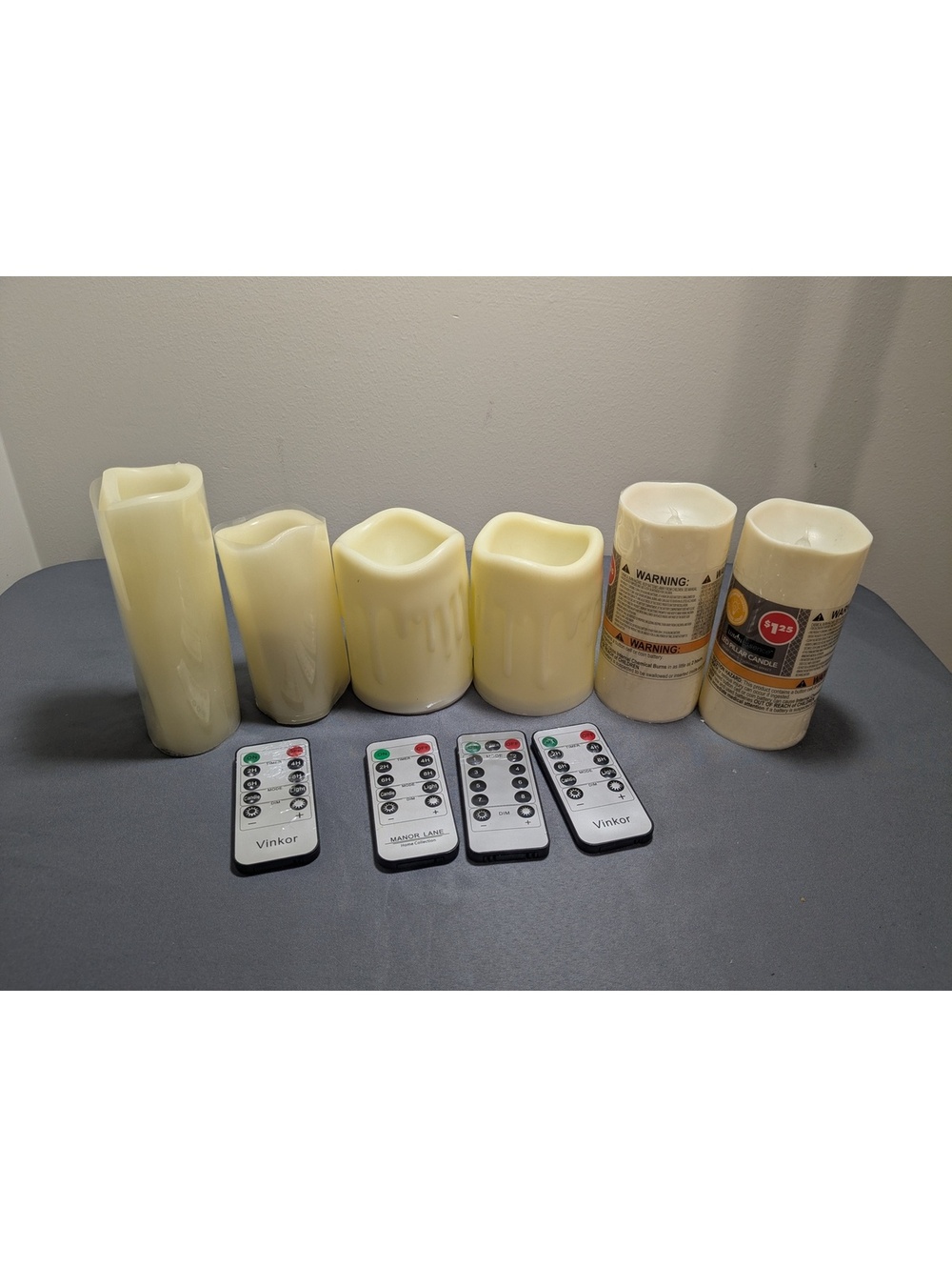 Flameless LED candle set with remotes